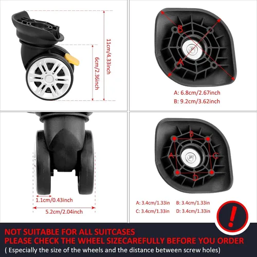 Miniatura 3 de Maleta de equipaje Ruedas Maletas de viaje Ruedas izquierda y derecha Rotación de 360 grados