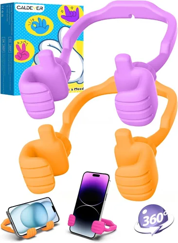 Miniatura 15 de CALDEVER Rellenos de Calcetín para Adolescentes Niños Niñas Adultos Soporte para Teléfono Celular Patentado Paquete de 2 Soporte Perezoso Thumbs Up