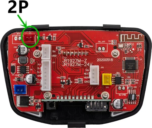 Miniatura 2 de weelye JR1927M-Z Negro 12V Fuente de alimentación de vehículo eléctrico para niños Interruptor de control central Conexión Bluetooth multifunción