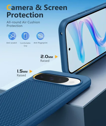 Miniatura 882 de FNTCASE Funda para iPhone 17 Pro: Fundas delgadas translúcidas de color azul claro compatibles con MagSafe, protección completa de la cámara