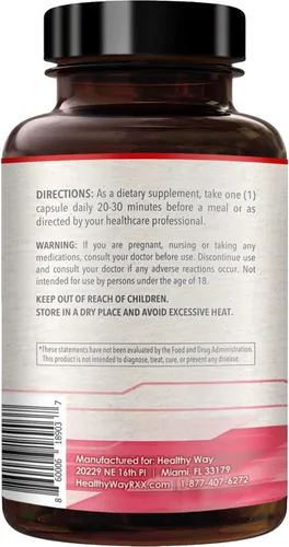 Miniatura 7 de Suplemento de berberina de alta resistencia de 500 mg – Una vez al día potente berberina 500 mg Suplemento antioxidante de quercetina