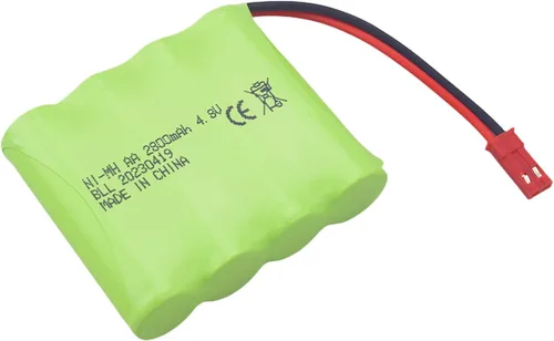 Miniatura 8 de sea jump Paquete de 2 baterías AA de 4.8 V 2800 mAh RC con enchufe JST-2P y cable de carga USB adecuado para juguetes eléctricos RC, excavadoras