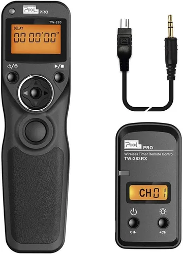 Miniatura 11 de Liberación de obturador remoto compatible con Panasonic, PIXEL TW-283 L1 con control remoto inalámbrico, cable de liberación de obturador compatible