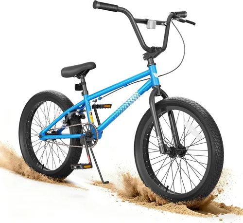 Miniatura 10 de KORIMEFA Bicicleta BMX Freestyle 18 20 pulgadas para niños y niños, bicicleta de trucos para 7-12 años, pernos Pro/Guro a elegir, marco de acero