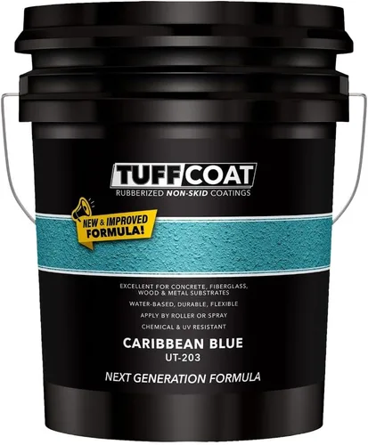Miniatura 11 de Tuff Coat UT-213 Gris Medio - 5 Galones: Revestimiento sumergible, a base de agua, de goma antideslizante
