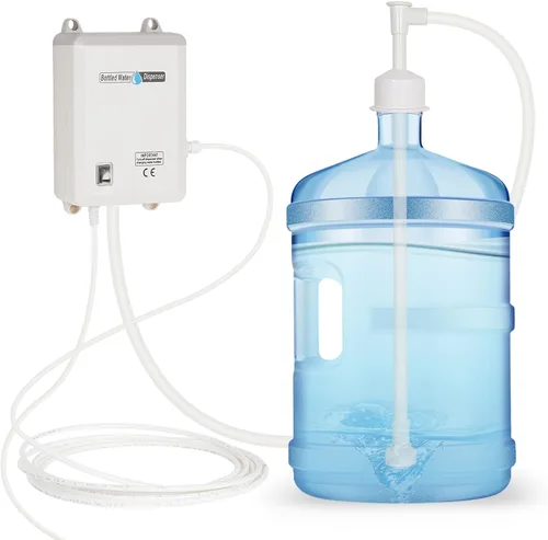 Sistema de bomba dispensadora de agua embotellada TDRRICH, bomba de agua eléctrica para beber de un solo tubo, con caudal de 5 galones, potencia de