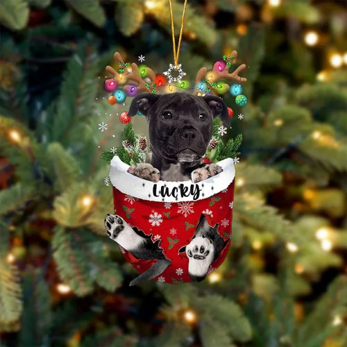 Miniatura 103 de Adorno de Navidad personalizado para perro Airedale Terrier en bolsillo de nieve, adorno para árbol de Navidad, idea de regalo para amantes