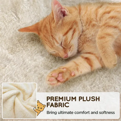 Miniatura 5 de Yaheetech Árbol resistente de 54 pulgadas para gatos grandes, condominio de gatitos de varios niveles con postes rascadores, hamaca y percha