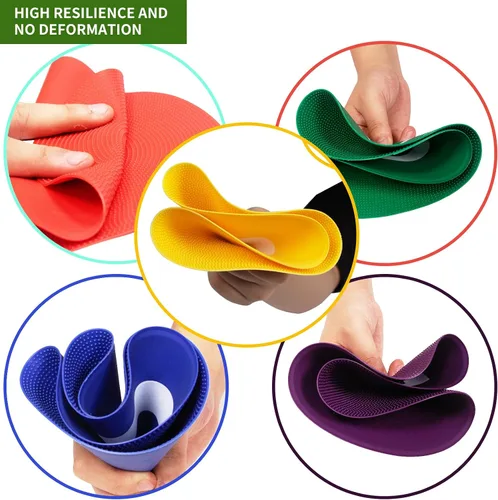 Miniatura 4 de Puntos de polietileno de 9 pulgadas, marcadores antideslizantes 10/24 para piso, conos planos impermeables para ejercicios de agilidad, baloncesto