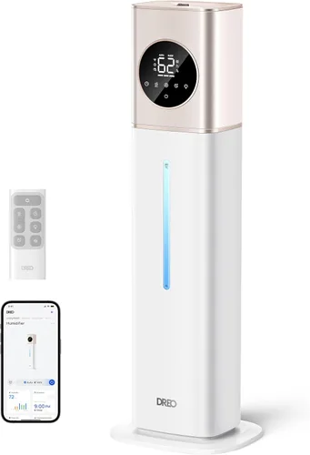 Miniatura 9 de DREO HM735S - Humidificador inteligente de 11 L, habitación grande, 700 pies cuadrados, humidificadores de aire de niebla fría 100H para dormitorio