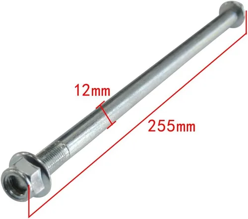 Miniatura 4 de JRL 0.47 pulgadas, 0.472 in, 10 pulgadas, 10.039 in, eje trasero delantero, apto para PIT PRO Trail Dirt Bike QUAD 50cc 110cc 125cc