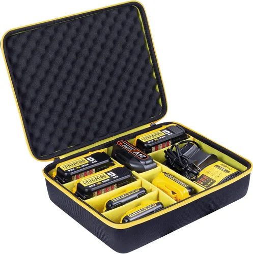 Miniatura 2 de khanka Estuche de almacenamiento duro de repuesto para batería Dewalt 12v/20v/60v Max XR y cargador/Dewalt DCS354B/DCS356B ATOMIC 20V Max sin
