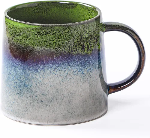 Miniatura 12 de Tazas grandes de cerámica para café, 20 onzas, vasijas de cerámica hechas a mano con asa para oficina y hogar, aptas para lavavajillas y microondas