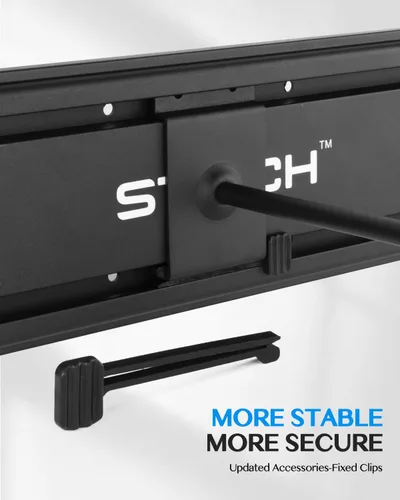 Miniatura 6 de STRICH Perchas de montaje en pared para guitarra, capacidad para 5 guitarras, aluminio pintado de negro, estante de metal de aluminio fuerte, juego
