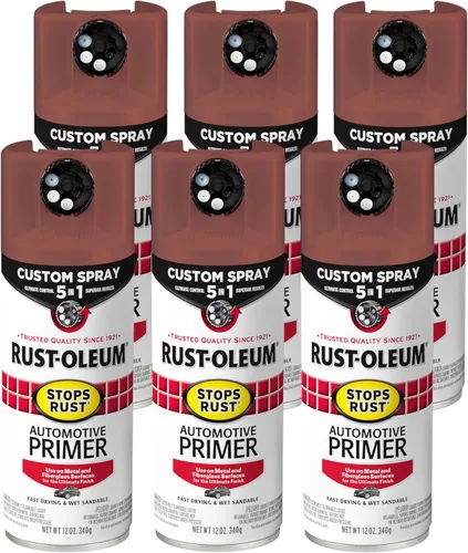 Miniatura 8 de Rust-Oleum 2081830 - Spray de imprimación para automóvil que detiene el óxido, 12 onzas, gris claro plano