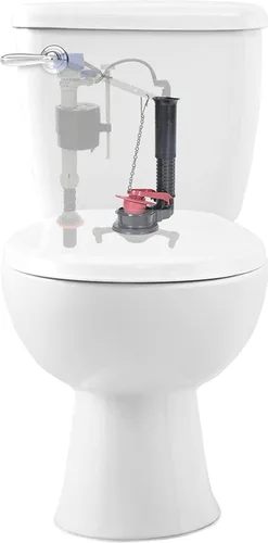 Miniatura 7 de Fluidmaster K-507A-008 Kit de reparación universal de válvula de descarga de inodoro ajustable de 2 pulgadas con herramienta de inodoro multicolor