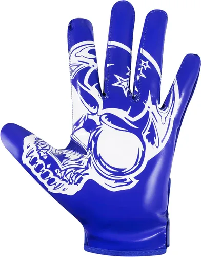 Miniatura 4 de Glorious Traders Adult & Youth Football Gloves - Ultimate Performance Booster with Super Sticky Grip Azul