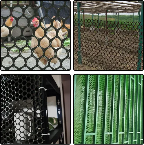 Miniatura 5 de Malla de alambre de plástico ABS mejorado de 15.7 pulgadas x 33 pies, valla de aves de corral, alambre de cercado hexagonal para jardinería, red
