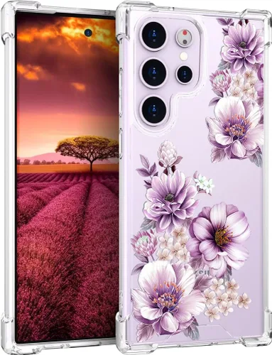 Miniatura 67 de Compatible con Samsung Galaxy S23 - Funda transparente para mujeres y niñas, diseño transparente (formas geométricas de arte abstracto)