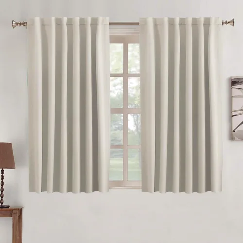 Miniatura 100 de Turquoize Cortinas Opacas para Tratamiento de Ventana con Trabillas Traseras para Sala de Estar/Dormitorio, Tratamientos de Ventana con Aislamiento