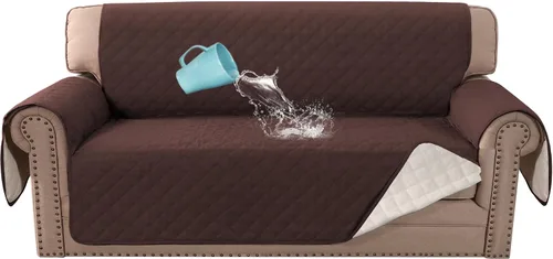 Miniatura 21 de H.VERSAILTEX Funda para Silla y Sofá 100% Impermeable, Protector de Muebles con Correas Elásticas para Mascotas, Niños, Niños, Perros, Gatos