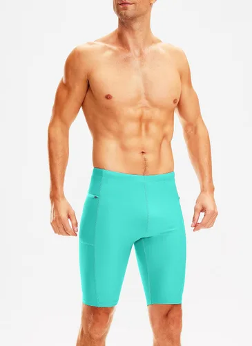 Miniatura 2 de Pudolla Men's Swim Jammers with Zipper Pockets Durable Athletic Swimsuit Shorts for Men Lap Swimming Training Competition