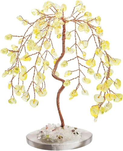 Miniatura 7 de LAIDANLA Árbol de cristal curativo natural de amatista, base de ágata de dinero Reiki, alambre de cobre, vida Feng Shui, energía para el hogar