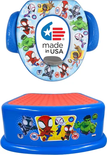 Miniatura 11 de Conjunto esencial de entrenamiento de orinal de Baby Shark de Pinkfong, 2 piezas - Cojín suave, entrenamiento de orinal para bebé, seguro, fácil