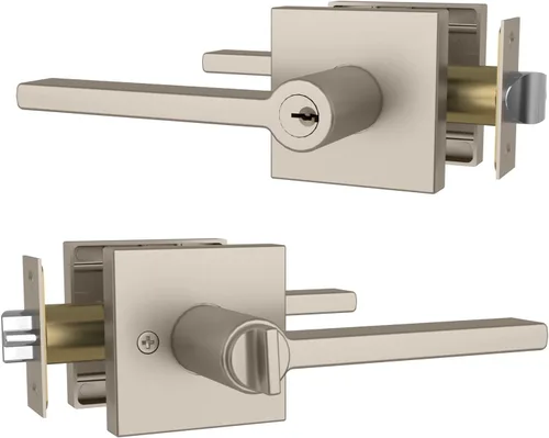 Miniatura 30 de Mega Handles - Cerrajo de entrada Prime I Cerradura de cerrojo de entrada - Cerrajo de bloqueo cuadrado de alta resistencia para puertas zurdas