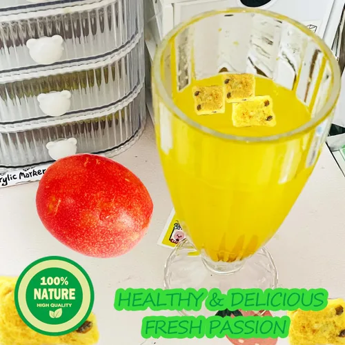 Miniatura 7 de Fruta de la pasión liofilizada, 2 onzas, trozos de maracuyá para pasteles, bebidas y alimentos para hornear
