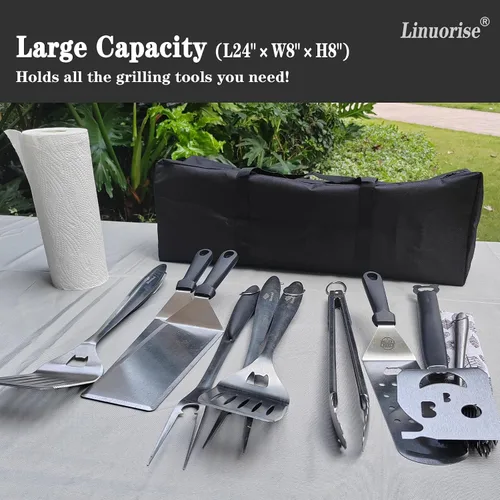 Miniatura 3 de Bolsa de almacenamiento de herramientas para barbacoa, almacenamiento de accesorios de parrilla, almacenamiento de herramientas para utensilios