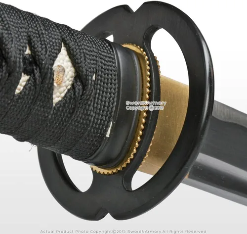 Miniatura 9 de Munetoshi Musashi Tsuba - Espada samurái Wakizashi hecha a mano Shoto de tamaño mediano, katana afilada