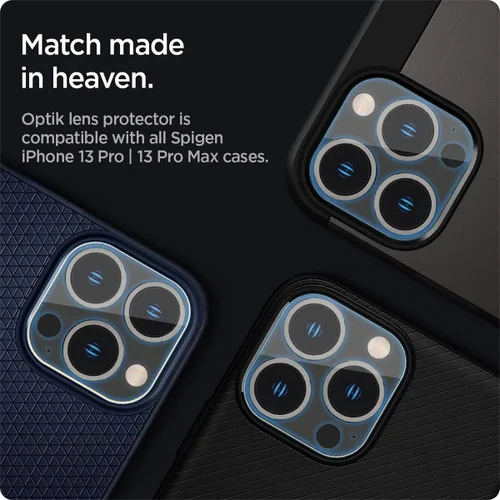 Miniatura 9 de Spigen Protector de pantalla para lente de cámara [GlasTR Optik] diseñado para iPhone 13 Pro Max (2021) / iPhone 13 Pro (2021) - Transparente