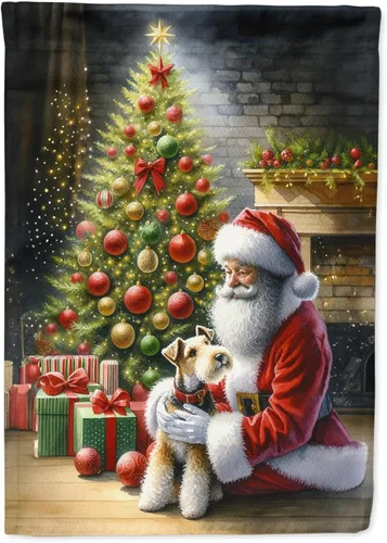 Miniatura 87 de Caroline's Treasures DAC4159CHF - Bandera de casa de Husky siberiano y Papá Noel para porche, grande, para colgar en la pared, poliéster