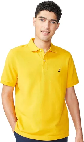 Miniatura 145 de Nautica playera polo clásica de mangas cortas, color sólido, para hombre