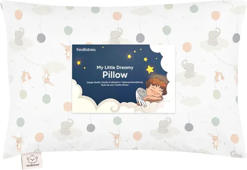 Miniatura 14 de KeaBabies - Almohada con funda para niños pequeños, almohada My Little Dreamy de 13 x 18 pulgadas (ABC Land)