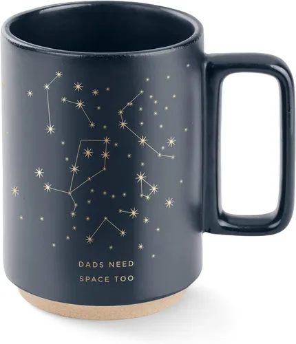 Miniatura 11 de Fringe Studio Celestial Dog - Taza de cerámica para perro, 12 onzas líquidas, azul marino, 429017 Perro celestial