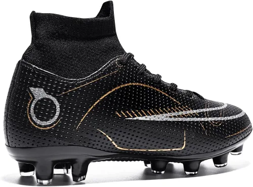 Miniatura 4 de Zapatos de fútbol para niños y niñas, para exteriores, interiores, para entrenamiento de fútbol y césped atlético