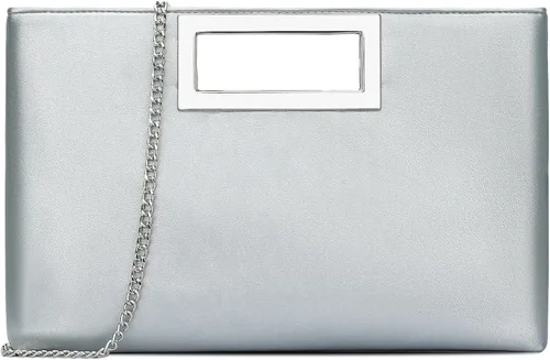 Miniatura 8 de Bolso de mano KKXIU para mujer, de cuero vegano, bolso formal de noche para eventos, para bodas, fiestas de graduación, de novia