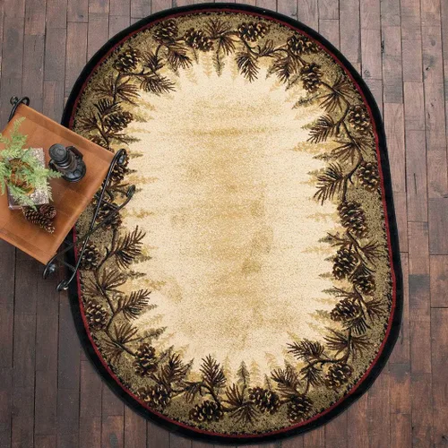 Miniatura 8 de BLACK FOREST DECOR Village Pines Alfombra - 2 x 4, polipropileno, resistente a las manchas, alfombra de área para interiores, 2 pulgadas de ancho x