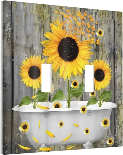 Miniatura 94 de Placa de pared de 1 cuadrilla, diseño de playa, océano, amanecer, mar, atardecer, cubierta de interruptor de luz en blanco, decorativo, sin