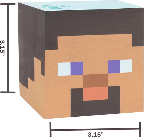 Miniatura 4 de Minecraft Movie Steve Sticky Note Cube, 800 hojas – Bloc de notas autoadhesiva de 3 x 3 pulgadas – Bloque de notas – Regalo de regreso a la escuela