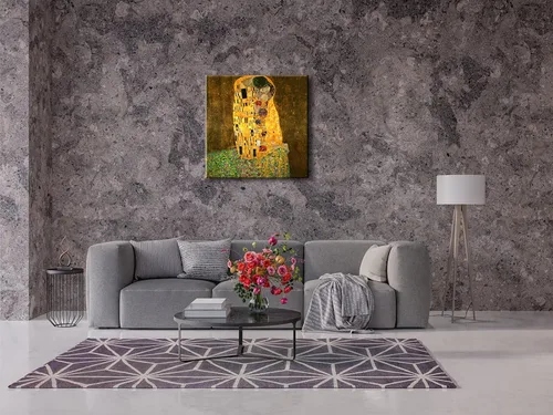 Miniatura 8 de Wieco Art El beso de Gustav Klimt famosas reproducciones de pinturas al óleo envueltas en galería de arte en lienzo para pared de sala de estar