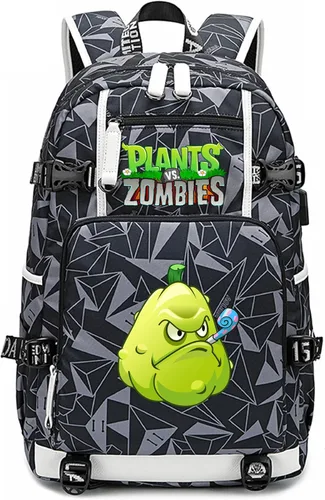 Miniatura 8 de ISaikoy Game Plants vs. Zombies - Mochila de hombro para libros, mochila escolar, color gris, Gris 15, Mochilas Daypack