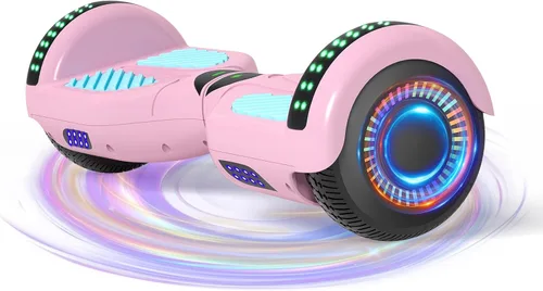 Miniatura 10 de Kids Scooter with Bluetooth Speaker & Corlorful LED Lights, Dual 250W Motor 7.5 Mph Speed, Gifts for All Ages Azul Galaxia
