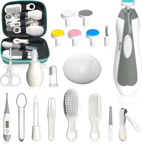 Miniatura 12 de Kit de cuidado de la salud y aseo del bebé, juego portátil de cuidado de seguridad para bebés, kit esencial para bebé para recién nacido