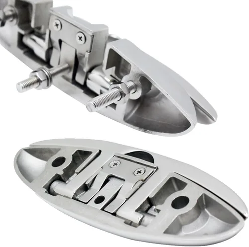 Miniatura 2 de Tacos de Barco Laorde 5" 6 pulgadas de Acero Inoxidable 316 Tacos Plegables de Grado Marino Taco de Cuerda Abatible Taco de Muelle para Barco, Kayak
