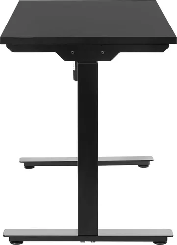 Miniatura 7 de Office Star Prado - Mesa motorizada de altura ajustable de 4 pies con control de memoria programable de 4 posiciones, parte superior negra y base