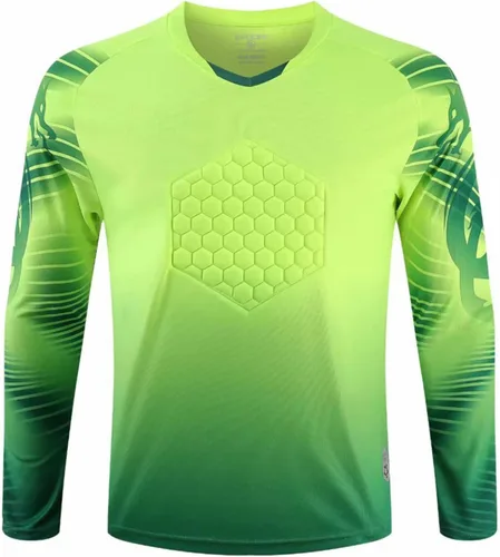 Miniatura 2 de Camiseta de portero para hombre, camiseta de portero acolchada en el pecho, camiseta de fútbol de fútbol, camiseta de manga larga, traje deportivo