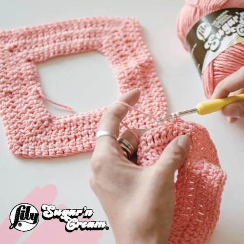 Miniatura 2 de Lily Sugar'N Cream - Ovillo de camuflaje rosa de gran tamaño, paquete de 6 unidades de 3.00 oz/3 onzas, algodón, 4 medianos (peinado), 150 yardas